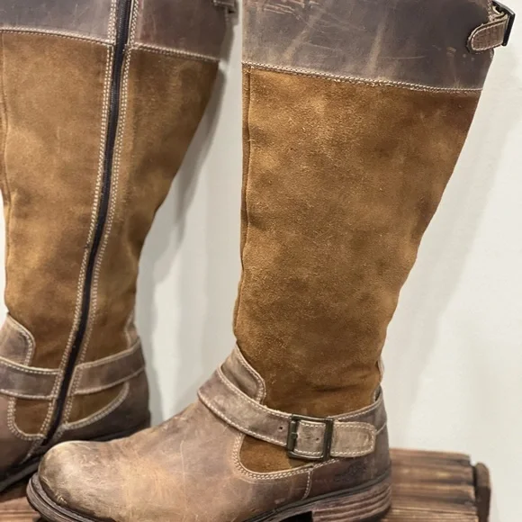 Bos & Co naturally distressed leather riding boots - Picture 2 of 8